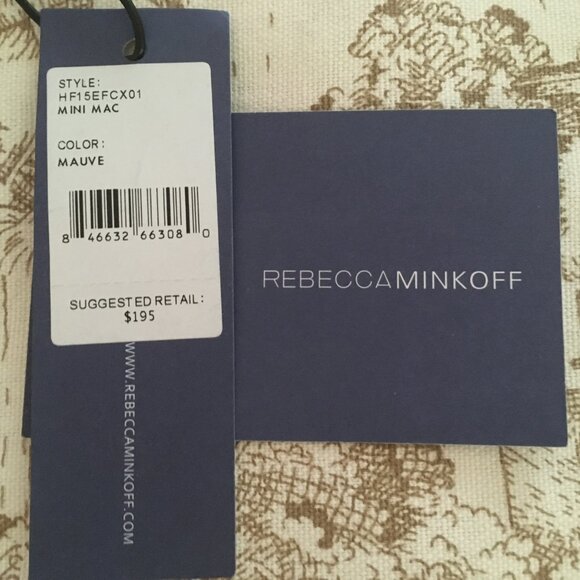 Rebecca Mincoff Mini MAC - Mauve Leather - Silver Tone Hardware - Excellent - Picture 15 of 15